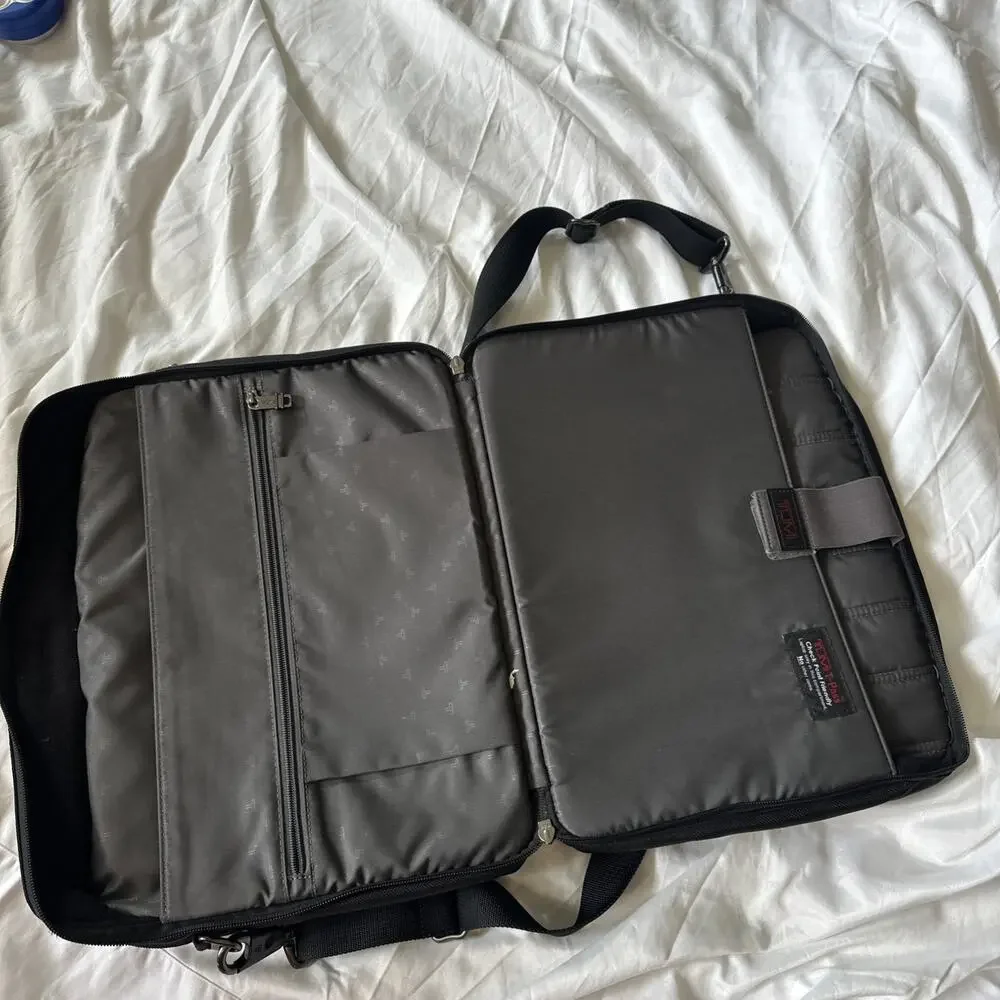 Tumi Alpha T-Pass TSA Laptop Briefcase Ballistic Nylon 26531BH Black Bag